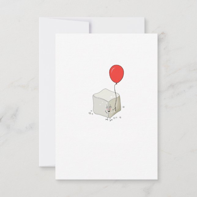 Sugar theme, sugar cube thank you card (Front)