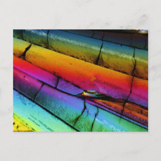 Sugar under a microscope postcard