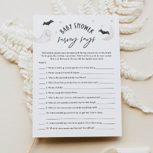 SUGARBOO Halloween Baby Shower Survey Says Game Invitation