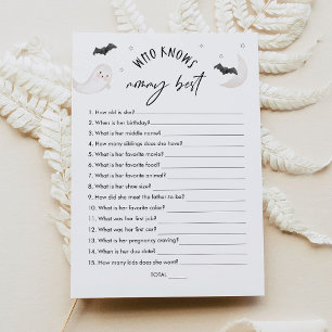 SUGARBOO Who Knows Mommy Best Baby Shower Game Invitation