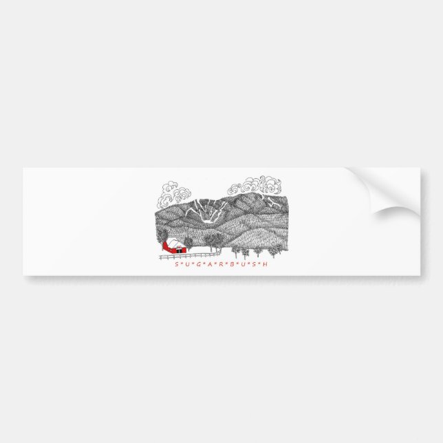 Sugarbush Vermont Bumper Sticker (Front)