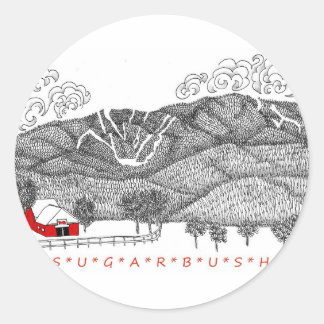 Sugarbush Vermont Classic Round Sticker