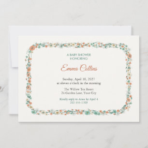 Sugared Pastille Baby Shower Invitation