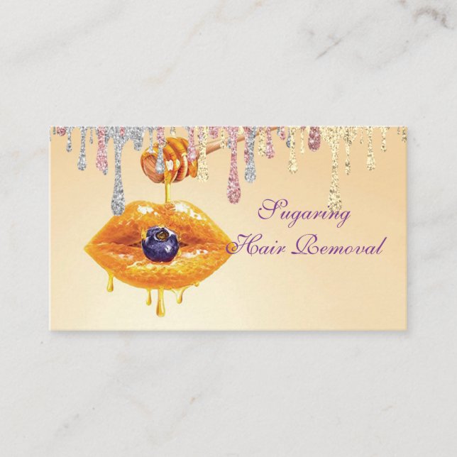 Sugaring Hair removal Business Card (Front)