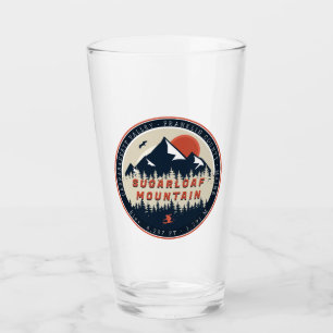 Sugarloaf Maine Mountain Retro Vintage 60s Ski Glass
