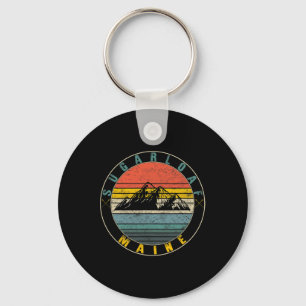 Sugarloaf Maine Skiing Mountain Snowboarding Ski W Keychain