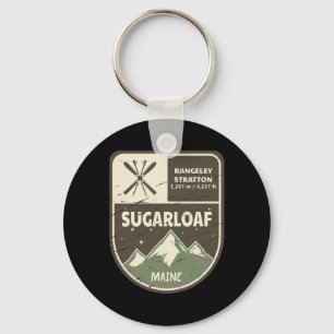Sugarloaf Maine Skiing Vintage  Keychain