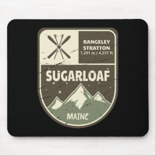 Sugarloaf Maine Skiing Vintage Mouse Pad