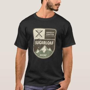 Sugarloaf Maine Skiing Vintage T-Shirt