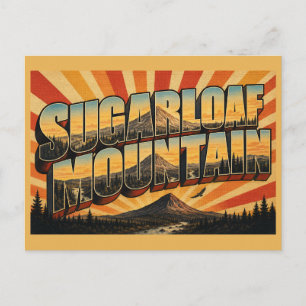 Sugarloaf Mountain Maine Boreal Forest Summit Art Postcard