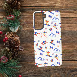 Sugarloaf Mountain Maine Ski Snowboard Pattern Samsung Galaxy Case<br><div class="desc">A funny winter skiing seamless pattern for the ski resort Sugarloaf Mountain in in Carrabassett Valley,  Franklin County,  Maine,  USA,  North America.  Perfect gift idea for winter sports lovers: ski,  snowboard,  freestyle,  ski jump,  cross-country skiing.</div>