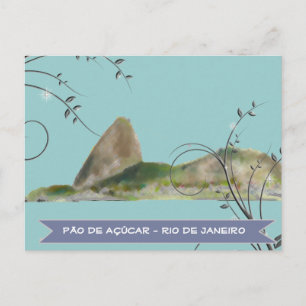 sugarloaf mountain, rio de janeiro postcard