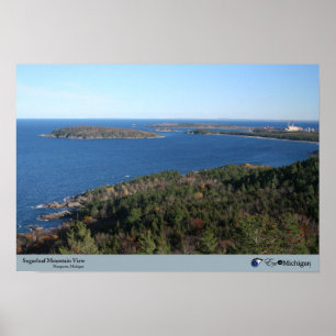 Sugarloaf Mountain View - Marquette, MI Poster