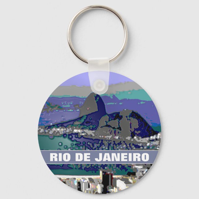 SugarLoaf rock ~ Rio Brasil Keychain (Front)