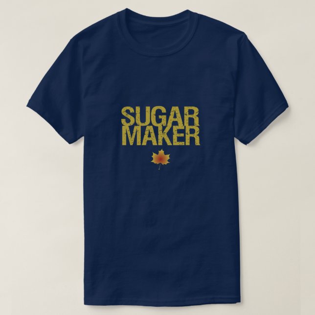 Sugarmaker with maple leaf T-Shirt (Design Front)