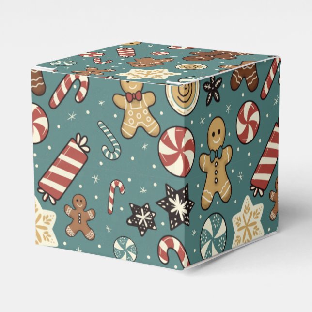Sugarplum Swirls Favor Box (Front Side)