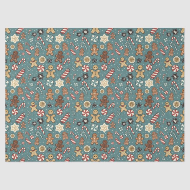 Sugarplum Swirls Tissue Paper (Front)