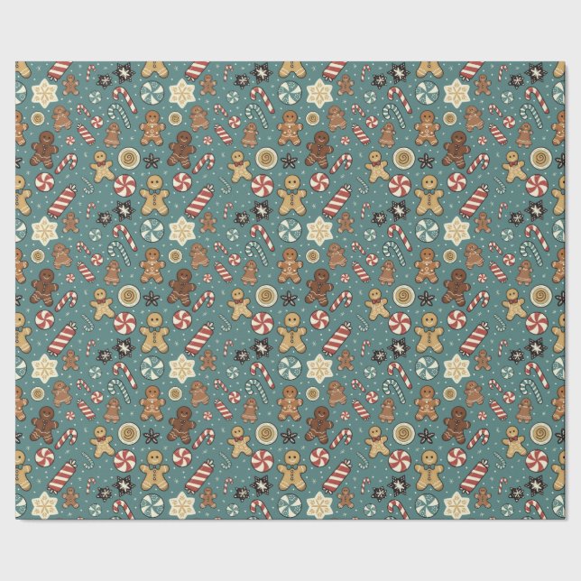 Sugarplum Swirls Wrapping Paper (Seam)