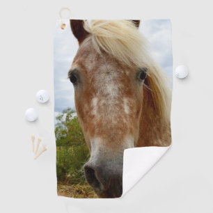 "Sugar's Stride: The Appaloosa's Grace" Golf Towel