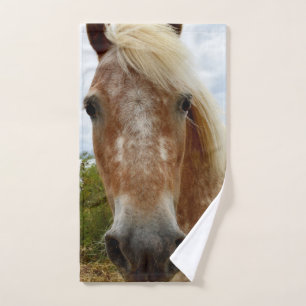 "Sugar's Stride: The Appaloosa's Grace" Hand Towel