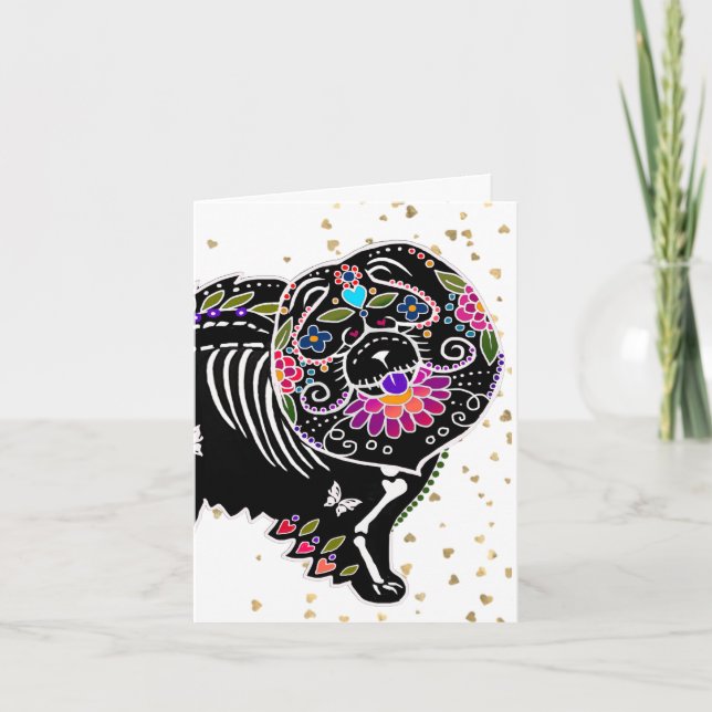 SUGARSKULL CHOW -Art greeting cards (Front)