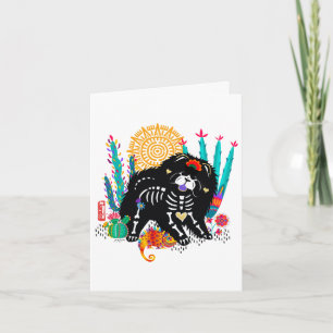 SUGARSKULL NIRVANA chow dog halloween  Card