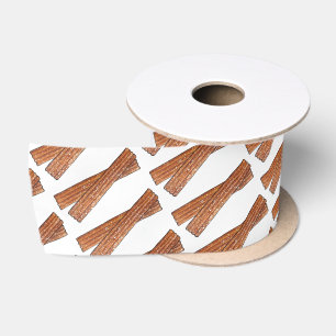 Sugary Churro Fried Dough Pastry Spanish Food Satin Ribbon