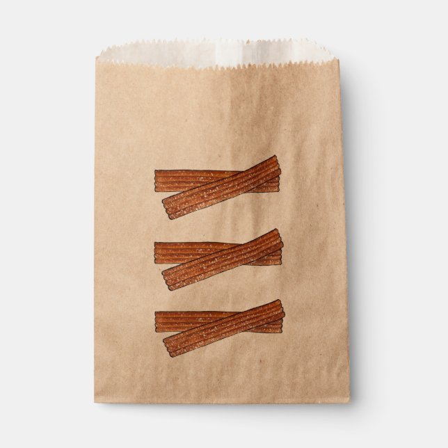 Sugary Churro Fried Pastries Churros Street Food Favour Bag (Front)