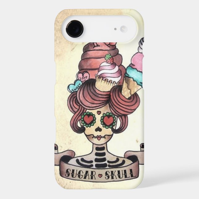Sugary Sweet skull Case-Mate iPhone Case (Back)