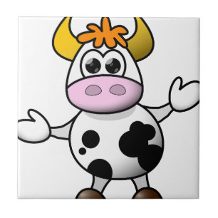 Suggestive cow tile