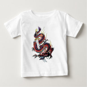 Sui Riu Japanese Dragon Katana Baby T-Shirt