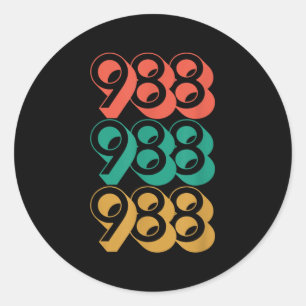 Suicide Awareness - 988 Shirt - Suicide Prevention Classic Round Sticker