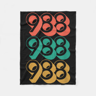 Suicide Awareness - 988 Shirt - Suicide Prevention Fleece Blanket