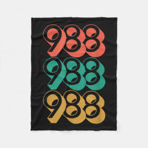 Suicide Awareness - 988 Shirt - Suicide Prevention Fleece Blanket