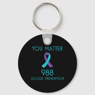 Suicide Awareness - 988 Shirt - Suicide Prevention Keychain