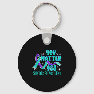 Suicide Awareness - 988 Shirt - Suicide Prevention Keychain