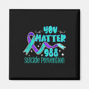 Suicide Awareness - 988 Shirt - Suicide Prevention Magnet