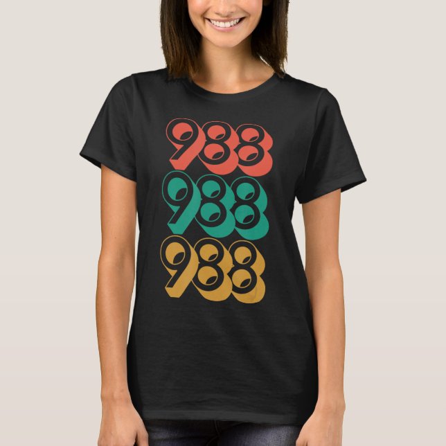 Suicide Awareness - 988  - Suicide Prevention 988  T-Shirt (Front)