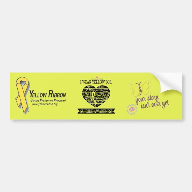 Suicide Awareness And Prevention Bumper Sticker (Front)