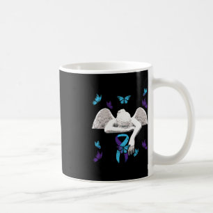 Suicide Awareness Angel Ribbon Butterflies Coffee Mug