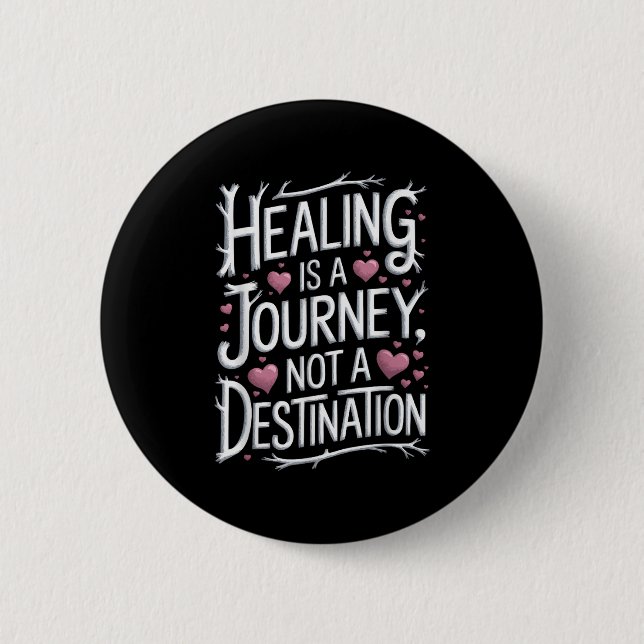 Suicide Awareness Depression Anxiety Mental Health 2 Inch Round Button (Front)
