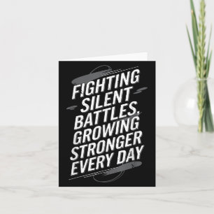 Suicide Awareness Depression Anxiety Mental Health Card