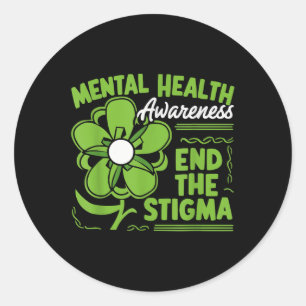 Suicide Awareness Depression Anxiety Mental Health Classic Round Sticker