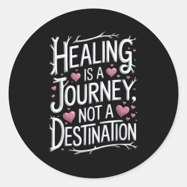 Suicide Awareness Depression Anxiety Mental Health Classic Round Sticker (Front)