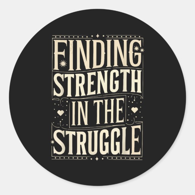 Suicide Awareness Depression Anxiety Mental Health Classic Round Sticker (Front)