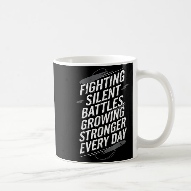 Suicide Awareness Depression Anxiety Mental Health Coffee Mug (Right)