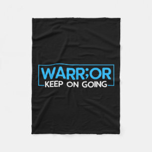 Suicide Awareness Depression Anxiety Mental Health Fleece Blanket