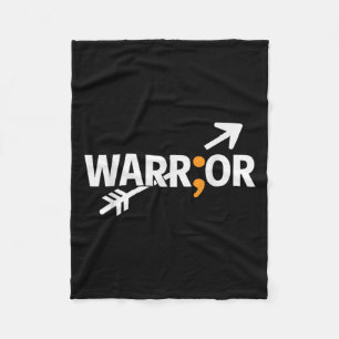 Suicide Awareness Depression Anxiety Mental Health Fleece Blanket