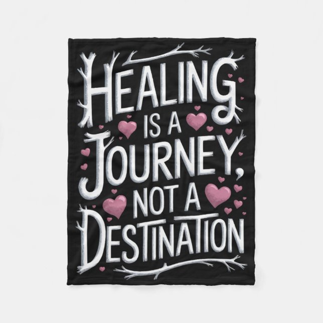 Suicide Awareness Depression Anxiety Mental Health Fleece Blanket (Front)