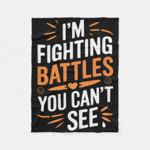 Suicide Awareness Depression Anxiety Mental Health Fleece Blanket